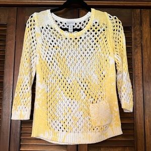 Crochet cotton sweater, size 0